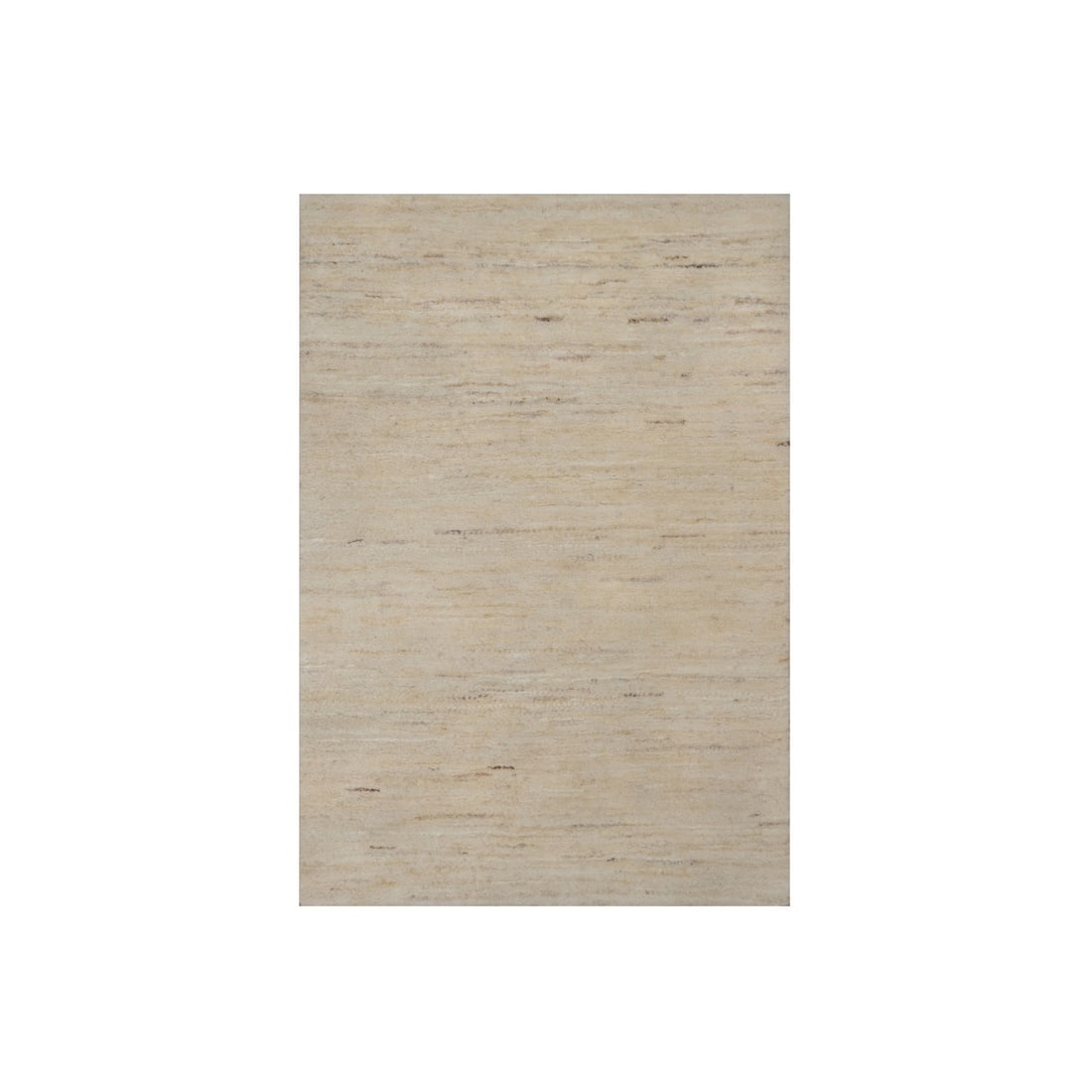 2'x3' White Modern Plain Design Pure Wool Hand Knotted Mat Oriental Rug: 2'x3' White Modern Plain Design Pure Wool Hand Knotted Mat Oriental Rug This 2'x3' White Modern Plain Design Pure Wool Hand Knotted Mat Oriental Rug boasts a sleek and modern design, crafted from high
