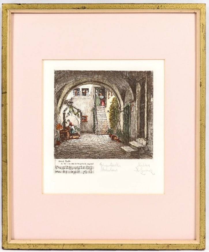Austrian Art Haydn House Etching Gobanz Signed Herta Czoernig Eisenstadt: Austrian Art Haydn House Etching Gobanz Signed Herta Czoernig Eisenstadt Item Specifics: Artist: Herta Czoernig-Gobanz Unit Of Sale: Single Piece Signed By: Herta Czoernig-Gobanz Signed: Yes Size: Med