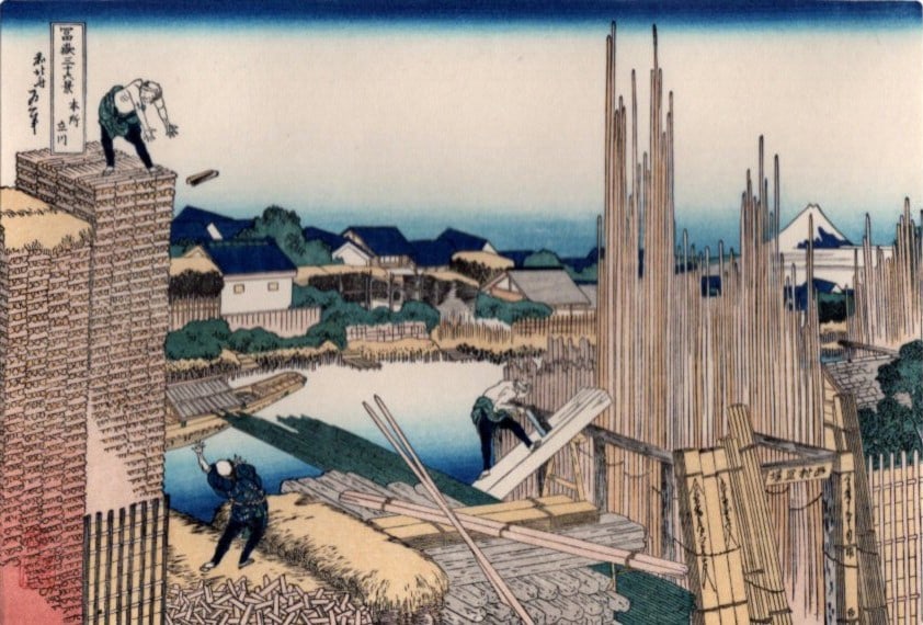 Katsushika Hokusai 36 Views of Mt Fuji Honjo Tatekawa Woodblock Print Reprint: Katsushika Hokusai 36 Views of Mt Fuji Honjo Tatekawa Woodblock Print Reprint Item Specifics: Artist: Katsushika Hokusai Subject: Mt Fuji Landscape Edo Life Material: Paper Style: Japanese Product Dis