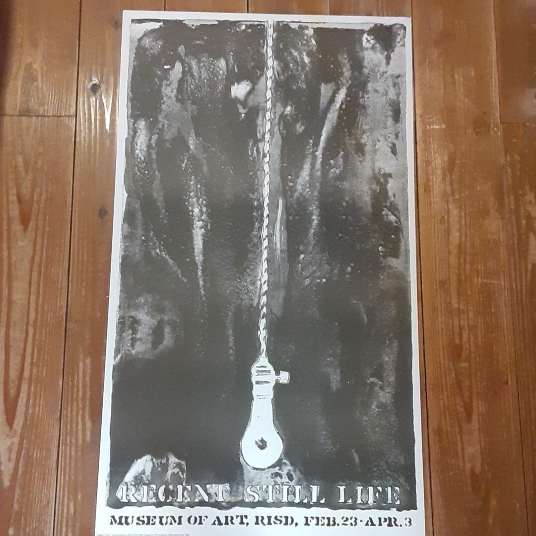 Jasper Johns Museum of Art Risd - Recent Still Life 1966 offset poster Vintage (1 of 6)