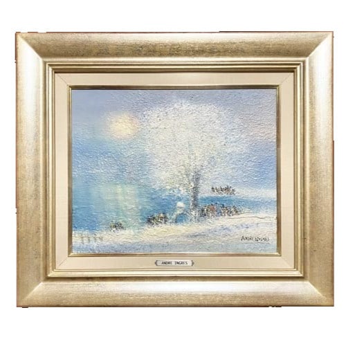 Original Oil Painting Signed Canvas Framed Impressionist Landscape (1 of 10)