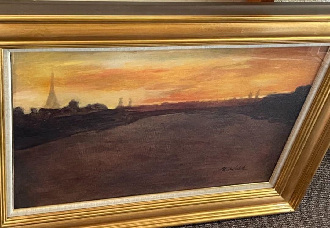 Martin Dieterle Original Oil Painting "Pont Alexandre III, Paris" Signed 10P (1 of 12)