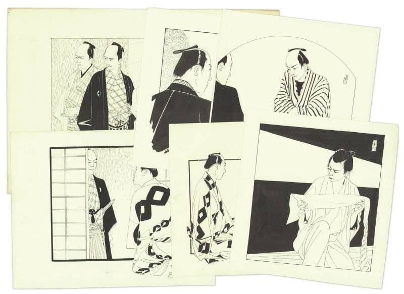 Hidetsune Kobayashi Original Japanese Art Illustration Drawing Sketches (1 of 1)