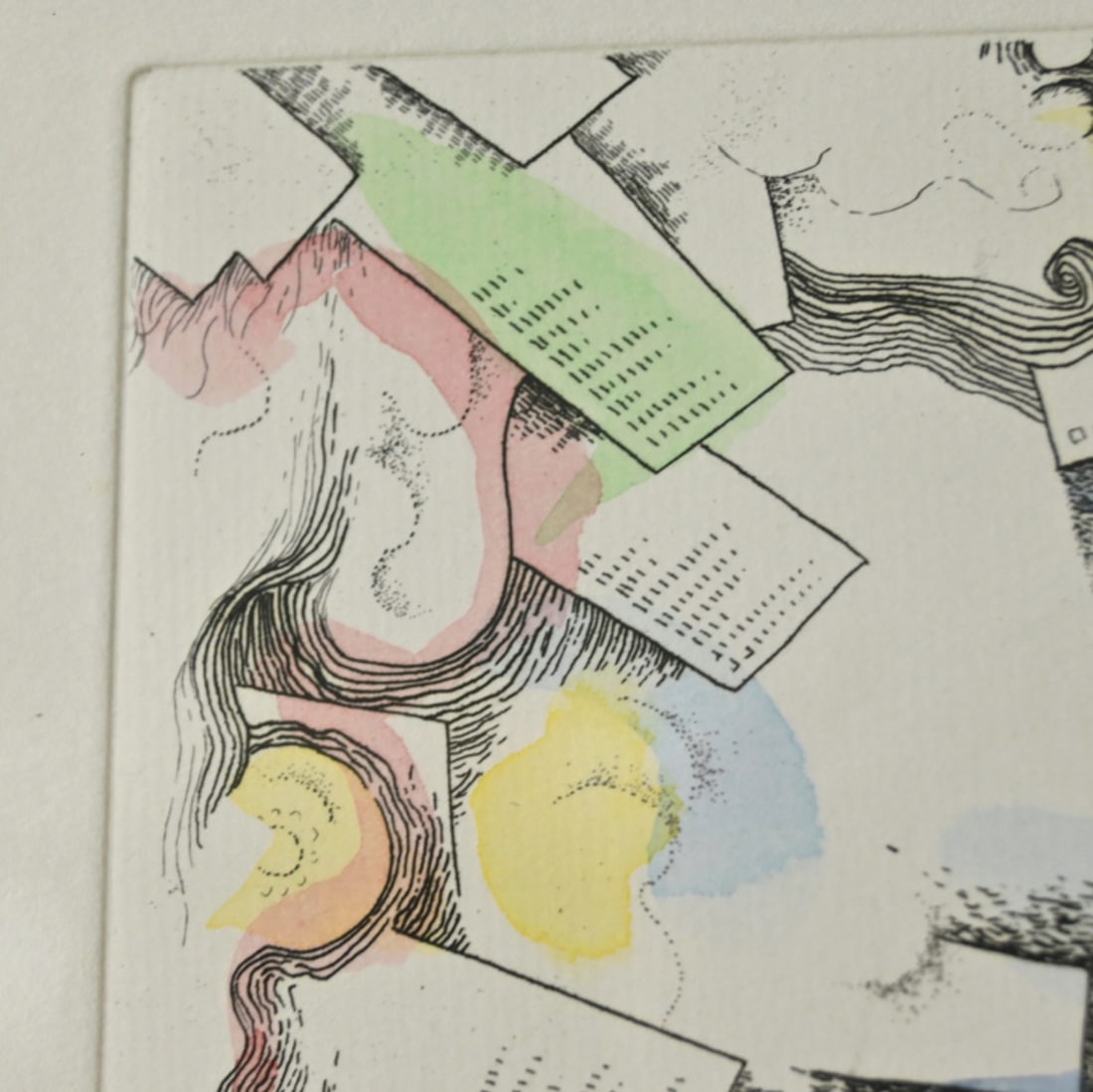 Hand-colored Original Etching Print Framed by Kimura Risaburo Signed - 7