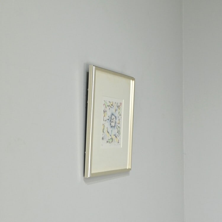 Hand-colored Original Etching Print Framed by Kimura Risaburo Signed - 8