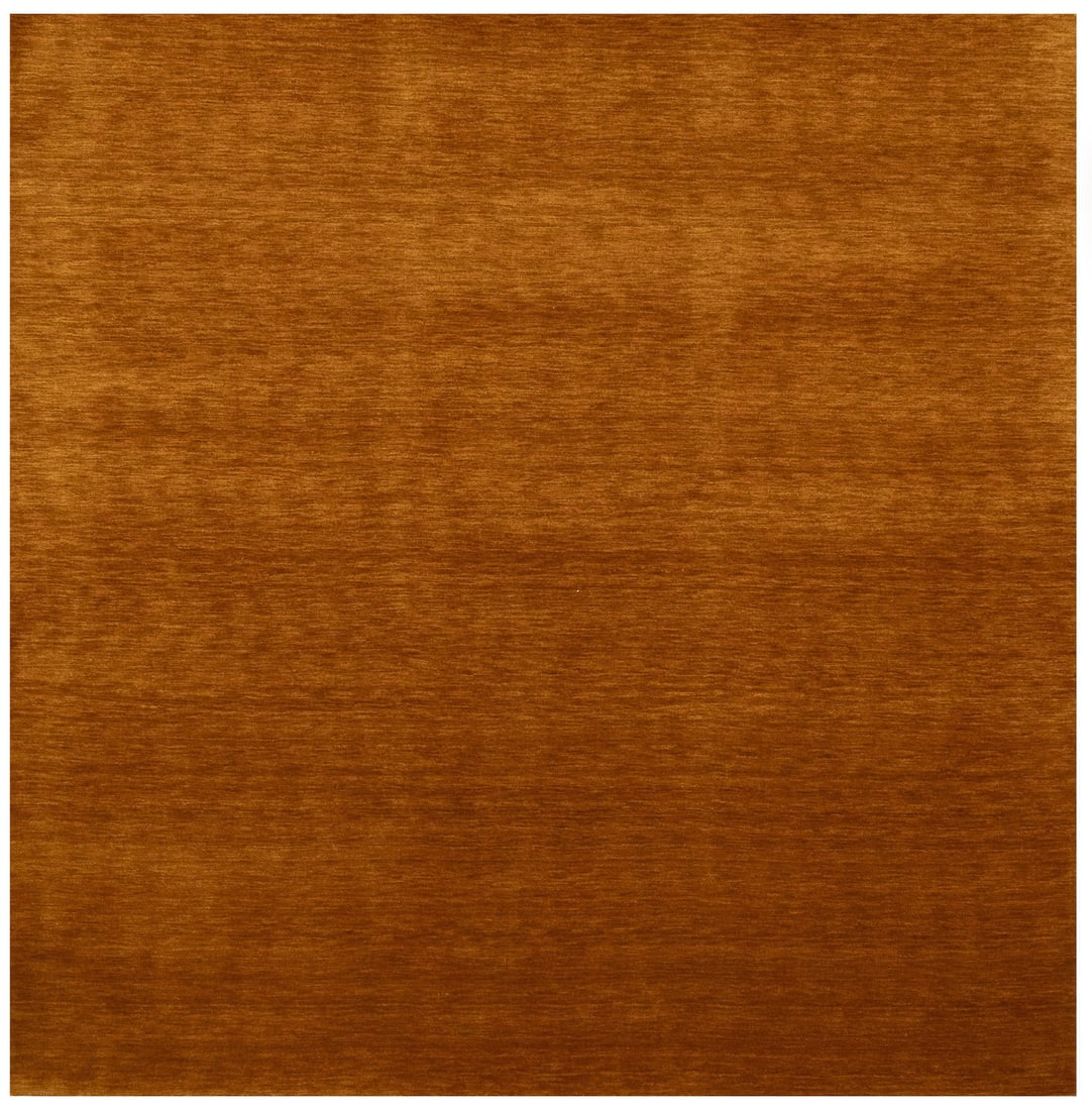 8X8 Ft Handmade Gabbeh Modern Square Rug Pictorial Tribal Wool Office Carpet Hand-Knotted: 8X8 Ft Handmade Gabbeh Modern Square Rug Pictorial Tribal Wool Office Carpet Hand-Knotted Hand-knotted in wool, this 8x8 ft modern square rug boasts a vibrant orange color and a unique pictorial triba
