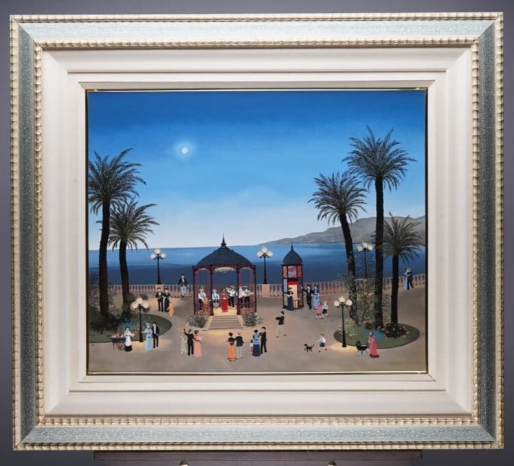 Delacroix Signed Framed Giclee Fabienne Canvas Limited Outdoor Concert: Delacroix Signed Framed Giclee Fabienne Canvas Limited Outdoor Concert Item Specifics: Artist: Fabienne Delacroix Type: Print Size: Large Theme: Art Style: Naive art Material: Canvas Original/Licensed