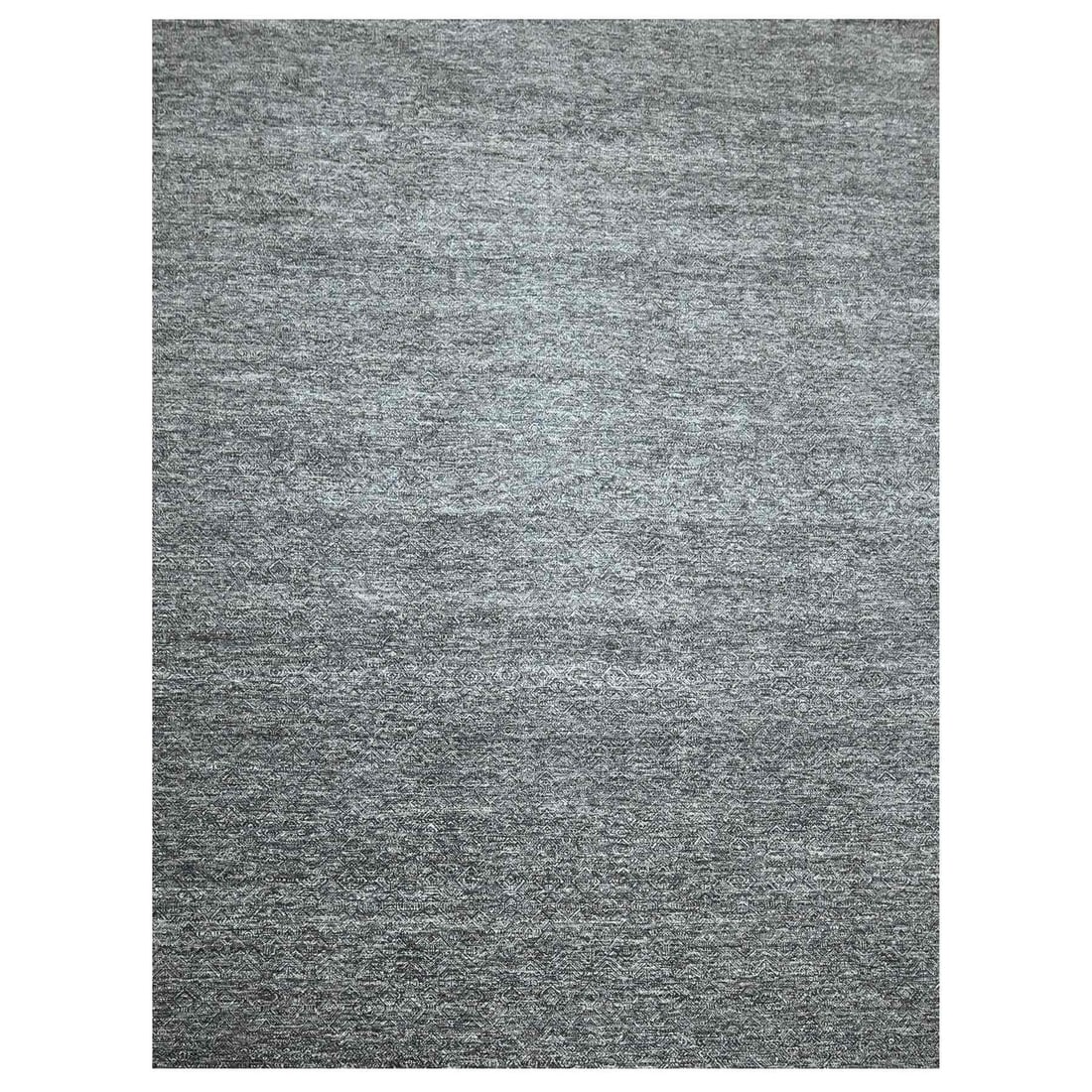 9'x12'2" Carbon Gray Kohinoor Herat Pattern Hand Knotted Soft Wool Rug: 9'x12'2" Carbon Gray Kohinoor Herat Pattern Hand Knotted Soft Wool Rug Carbon Gray Kohinoor Herat Pattern Hand Knotted Soft Wool Rug measures 9'0" x 12'2" in a rectangular field design with an all-ove