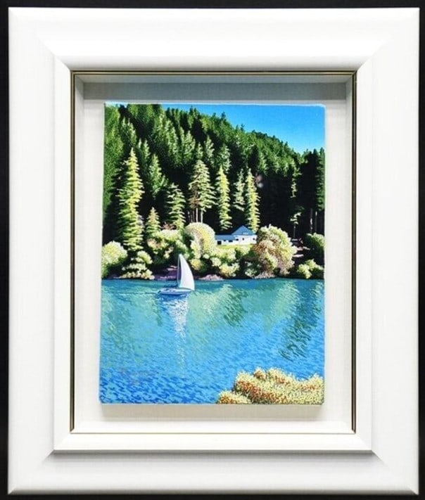 Robert Blumhagen Unique Original Painting acrylic on Canvas Signed Framed (1 of 12)