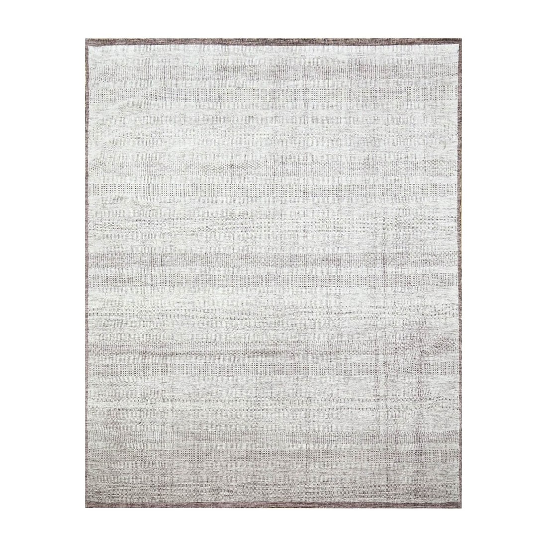 8'x10' Red & White Oxidized Grass Design Wool Hand Knotted Oriental Rug: 8'x10' Red & White Oxidized Grass Design Wool Hand Knotted Oriental Rug The 8'x10' Red & White Oxidized Grass Design Wool Hand Knotted Oriental Rug boasts a striking modern design, featuring a rectang