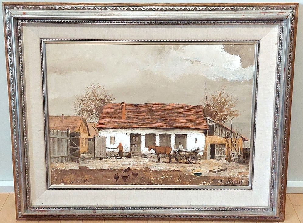 Original Oil Painting Rural Farm Landscape Framed Hungary Art: Original Oil Painting Rural Farm Landscape Framed Hungary Art Item Specifics: Artist: Imre Puskas Unit Of Sale: Single Piece Signed By: Imre Puskas Size: Large Signed: Yes Material: Canvas Oil Framing