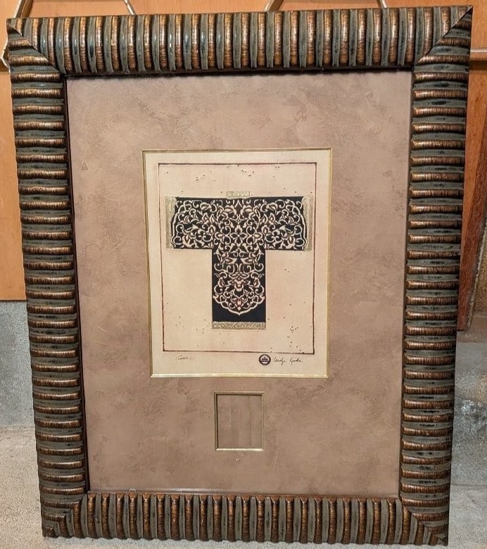 Japanese Modern Art Framed Large Carolyn Kinder Signed Print Kimono II (1 of 9)