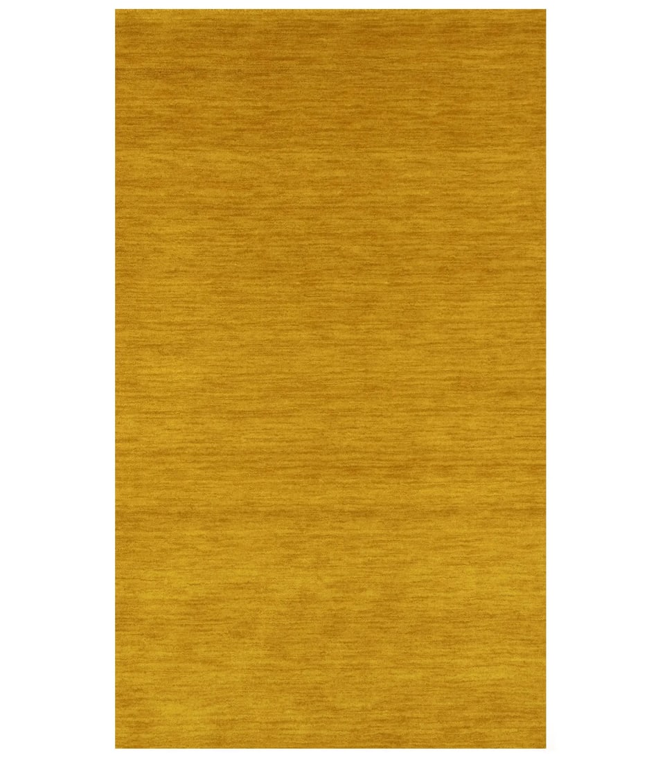 Marigold Solid Hand-Loomed 3X5 Gabbeh Wool Rug Oriental Home Decor Carpet Hand-Knotted (1 of 14)