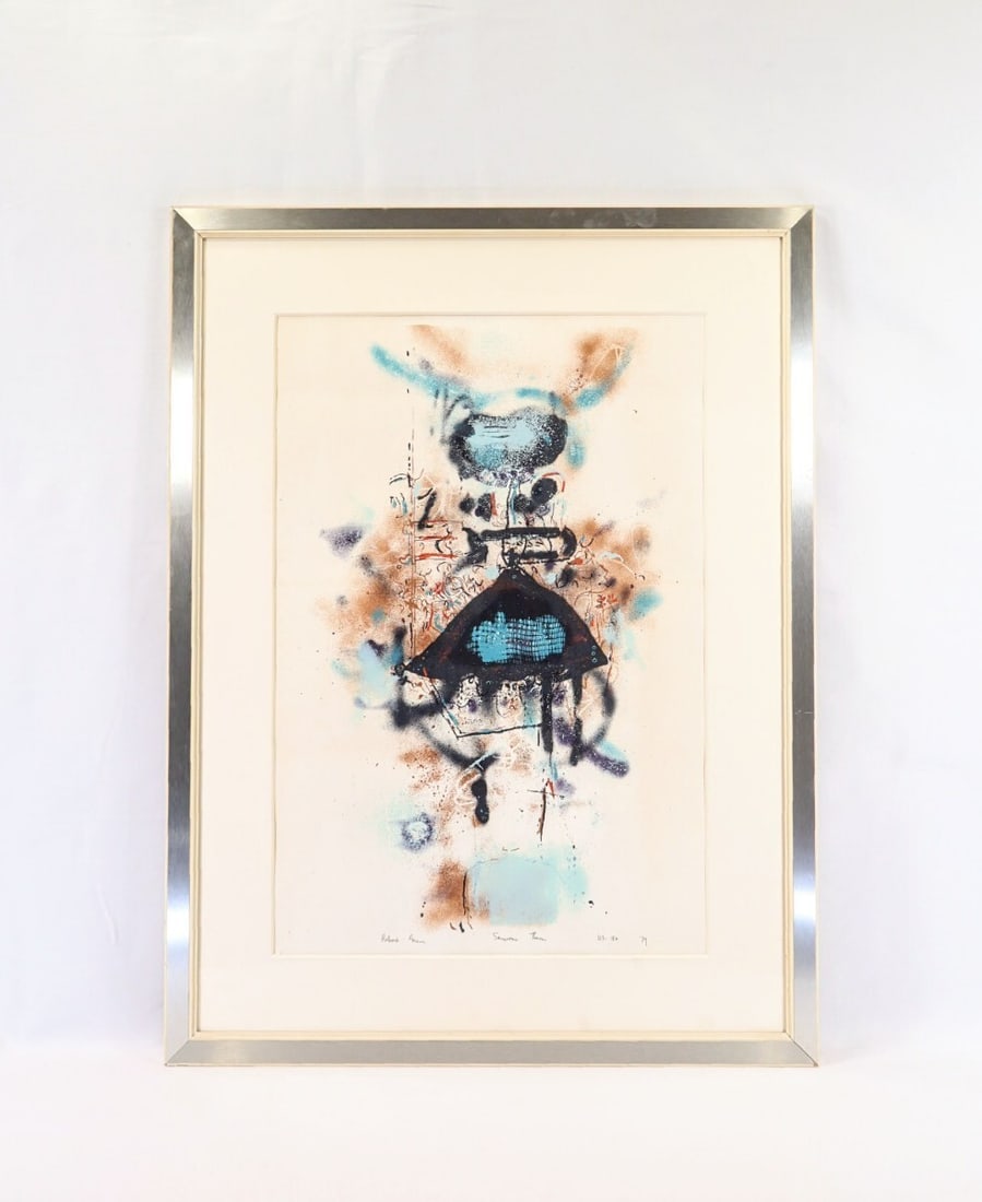 Grieve Robert Lithograph Samurai Theme Australia 1979 Signed Limited (1 of 10)
