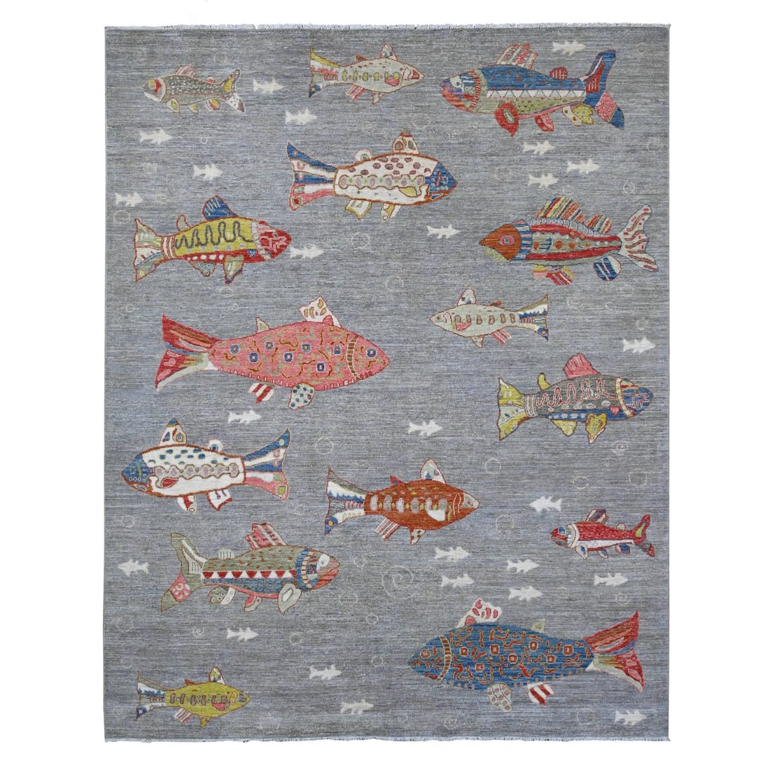 Koala Gray Hand Knotted Pure Wool Afghan Peshawar Oriental Rug: Koala Gray Hand Knotted Pure Wool Afghan Peshawar Oriental Rug The Koala Gray Hand Knotted Pure Wool Afghan Peshawar Oriental Rug is a stunning example of traditional Afghan craftsmanship, boasting a 