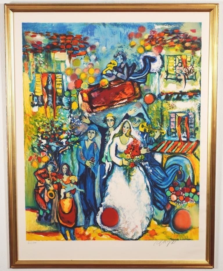 Expressionist Art Signed Lithograph Colorful Ed.100 Raya Sorkine Wedding: Expressionist Art Signed Lithograph Colorful Ed.100 Raya Sorkine Wedding Item Specifics: Artist: Raya Sorkine Signed By: Raya Sorkine Size: Large Signed: Yes Material: Paper Original/Licensed Reprint: