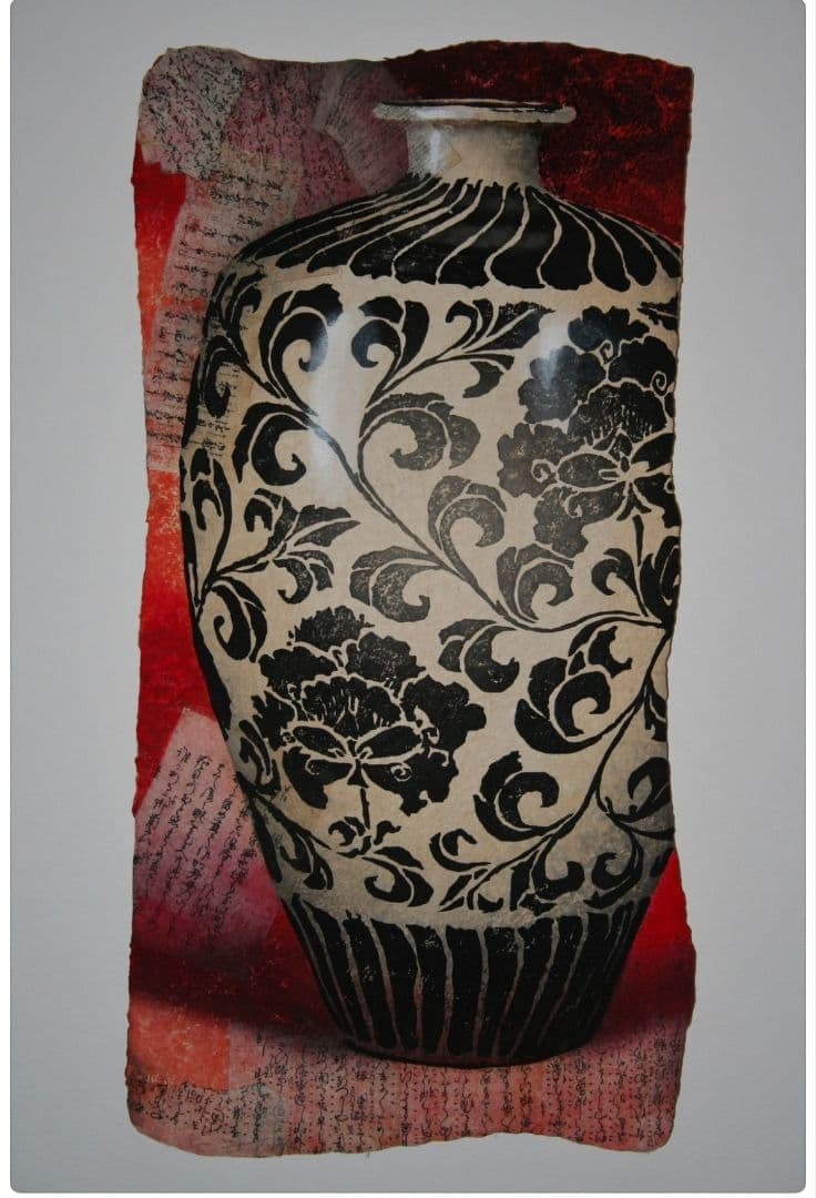 Highfire Woodblock Print Large Signed Nepal Paper Daniel Kelly 2008 (1 of 1)