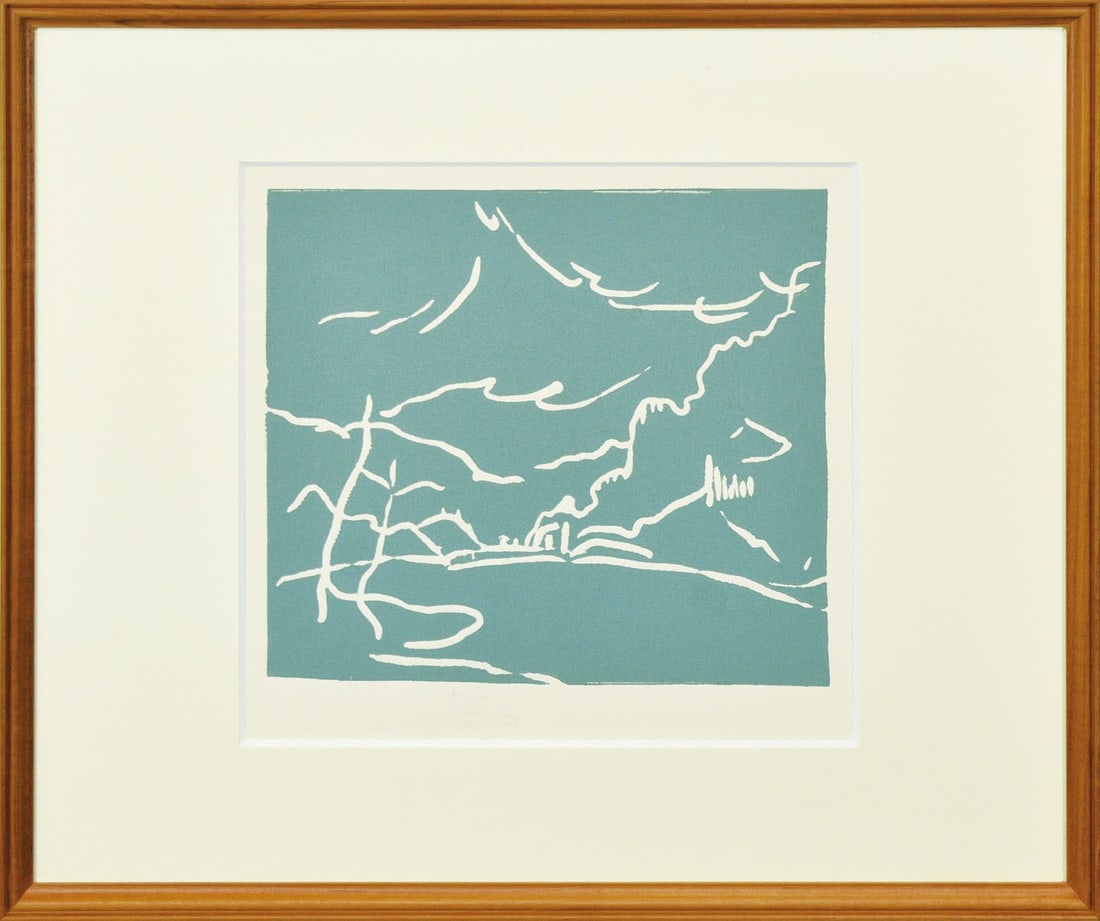 Killary Bay 79 Signed Linocut 30 Nishimura Gallery Barry Flanagan (1 of 2)