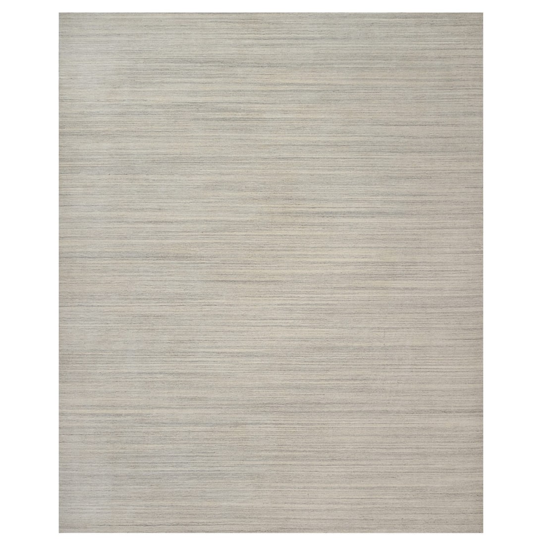 Hand Loomed Wool 12'x14'9" Beige Modern Design Plain Oversized Rug: Hand Loomed Wool 12'x14'9" Beige Modern Design Plain Oversized Rug The Hand Loomed Wool rug boasts a striking modern design in a neutral beige hue, perfectly suited for any indoor space. Measuring 12'