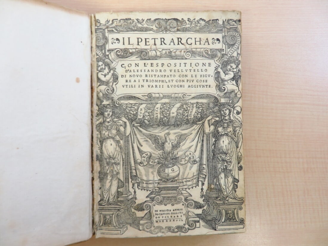 Francesco Petrarcha 1547 Poems Venice Rare Book First Edition Il (1 of 9)