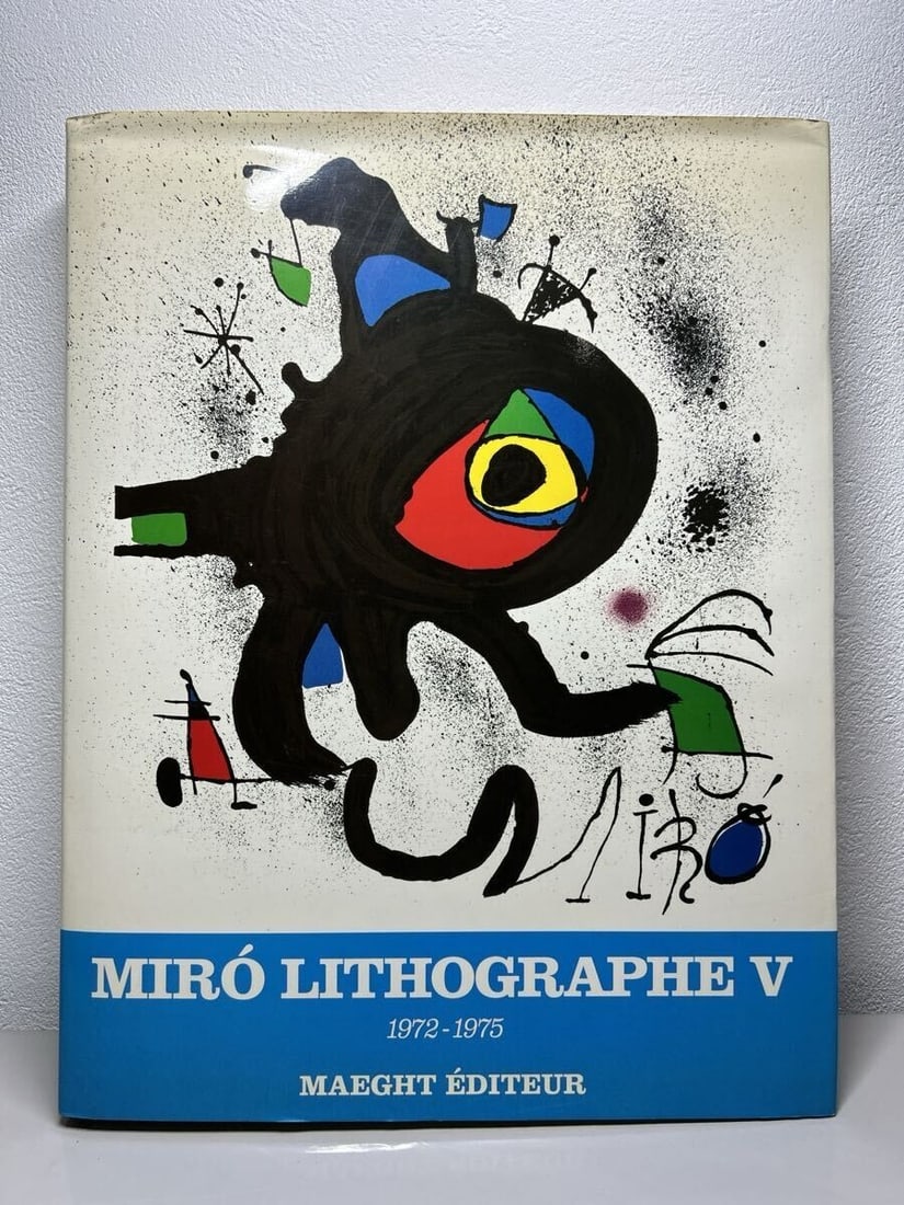 Joan Miro Lithograph V Hard Cover Book 1972-1975 MAEGHT EDITEUR (1 of 7)