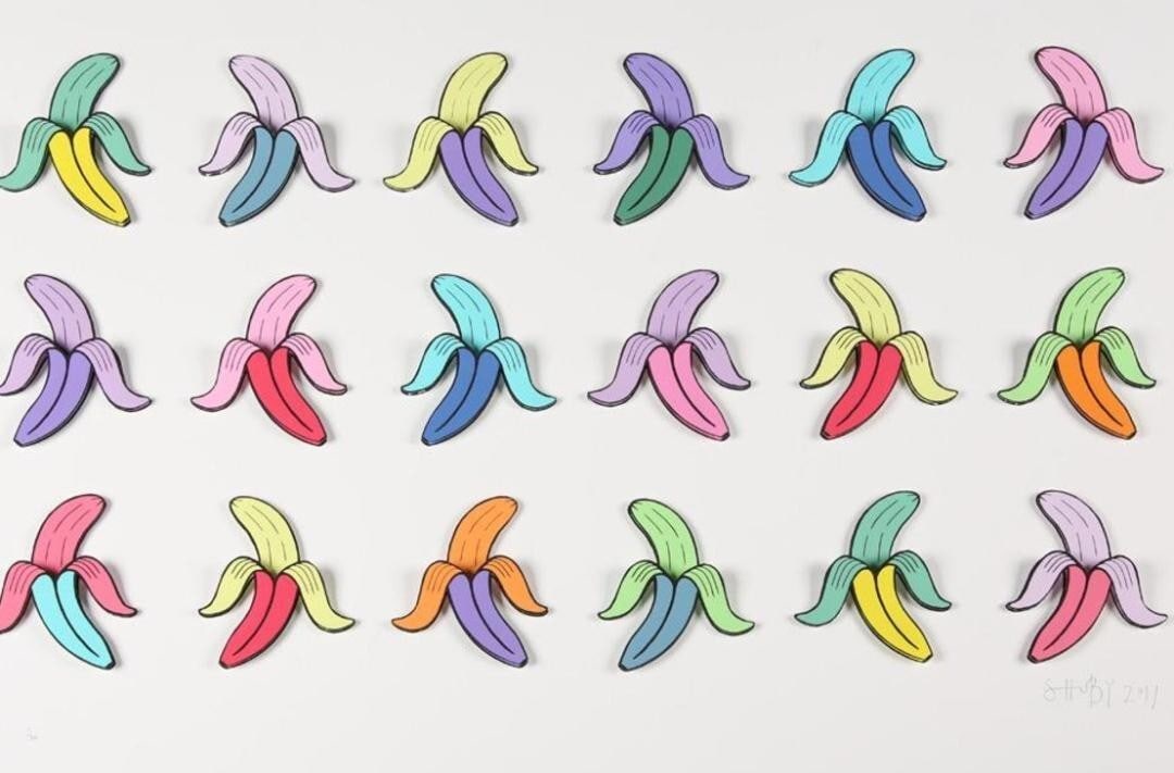 Multiple Banana Signed Limited Edition 3D Art 2017 Shuby Original: Multiple Banana Signed Limited Edition 3D Art 2017 Shuby Original Item Specifics: Artist: Shuby Unit Of Sale: Single Piece Signed By: Shuby Image Orientation: Landscape Size: Large Signed: Yes Origina