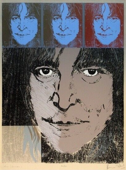 Ron Ronnie Wood - John Lennon 1989 Serigraph on Wove paper Limited Print Signed (1 of 2)