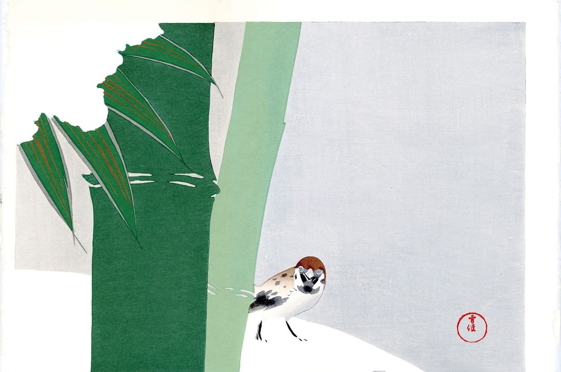 Woodblock print in snow Japanese bamboo Sekka Kamisaka Art Rimpa: Woodblock print in snow Japanese bamboo Sekka Kamisaka Art Rimpa Item Specifics: Artist: Sekka Kamisaka Subject: Bamboo in Snow Material: Paper Style: Japanese Size: 34 x 50 cm Product Disclaimer: Ple