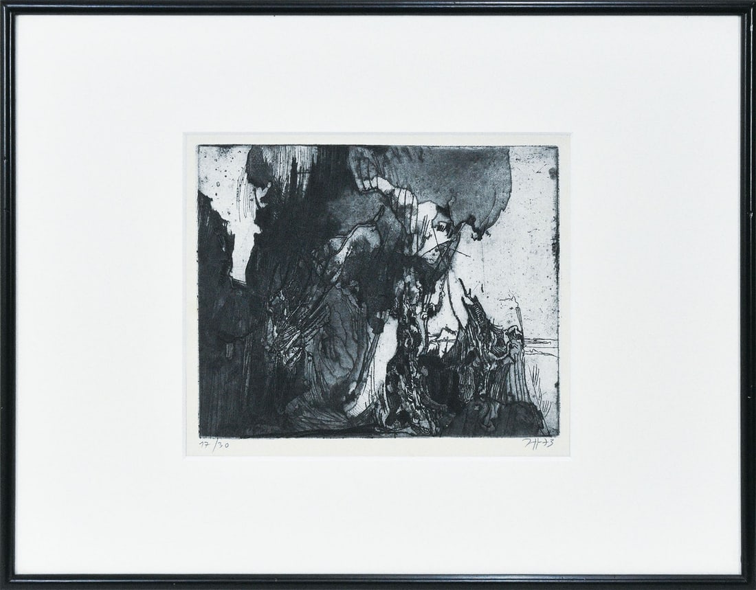 Janssen Horst Copperplate Etching 30 Limited Edition 1973 Signed: Janssen Horst Copperplate Etching 30 Limited Edition 1973 Signed Item Specifics: Artist: Horst Janssen Subject: Modern Abstract Work Material: Copperplate print Style: Japanese Product Disclaimer: Ple