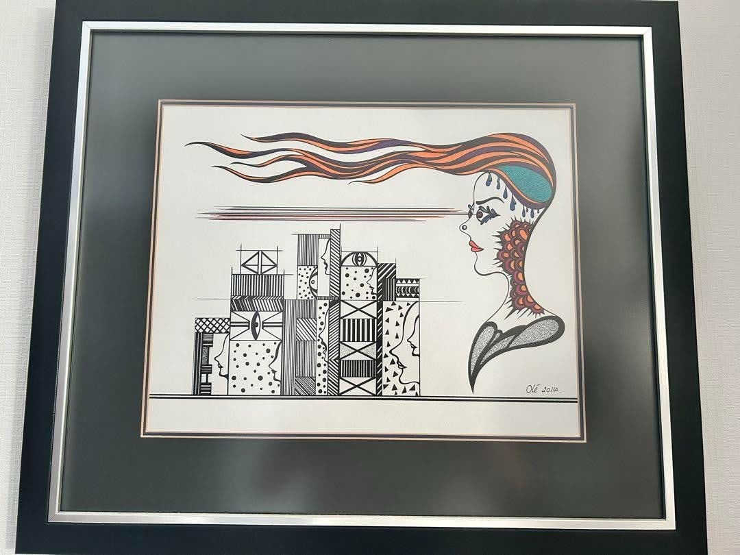 Ol Viravong Scovill "City & Woman" 2014 Signed Lithograph Modern Art Framed NY: Ol Viravong Scovill "City & Woman" 2014 Signed Lithograph Modern Art Framed NY Item Specifics: Artist: Ole Viravong Scovill (b.1977 Laos / based in New York) Unit Of Sale: Single Piece Signed By: Ole 