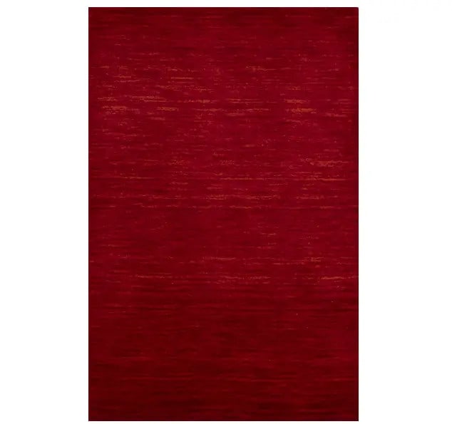 Maroon Red Solid Hand-Loomed 2X3 Gabbeh Wool Rug Home Decor Carpet Hand-Knotted: Maroon Red Solid Hand-Loomed 2X3 Gabbeh Wool Rug Home Decor Carpet Hand-Knotted Hand-Loomed Maroon Red Gabbeh Wool Rug: A Modern MasterpieceSolid maroon red color and hand-loomed construction make thi