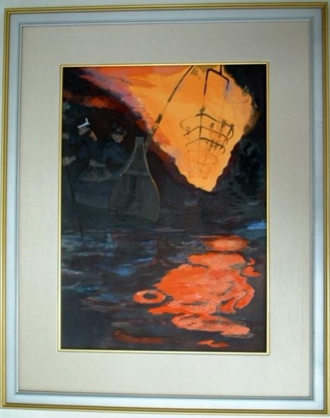 Toichi Kato Japanese Woodblock Print Ryoka Flame Signed Nitten Limited 207 300: Toichi Kato Japanese Woodblock Print Ryoka Flame Signed Nitten Limited 207 300 Item Specifics: Artist: Toichi Kato Subject: Japanese Art Material: Paper Style: Japanese Size: 50 x 36.5 cm Year Of Prod