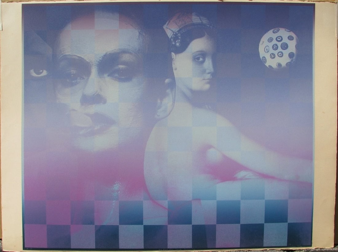Roman Cieslewicz Ne Pars Pas Sans Sourire 1976 Silkscreen Print Signed Polish (1 of 5)