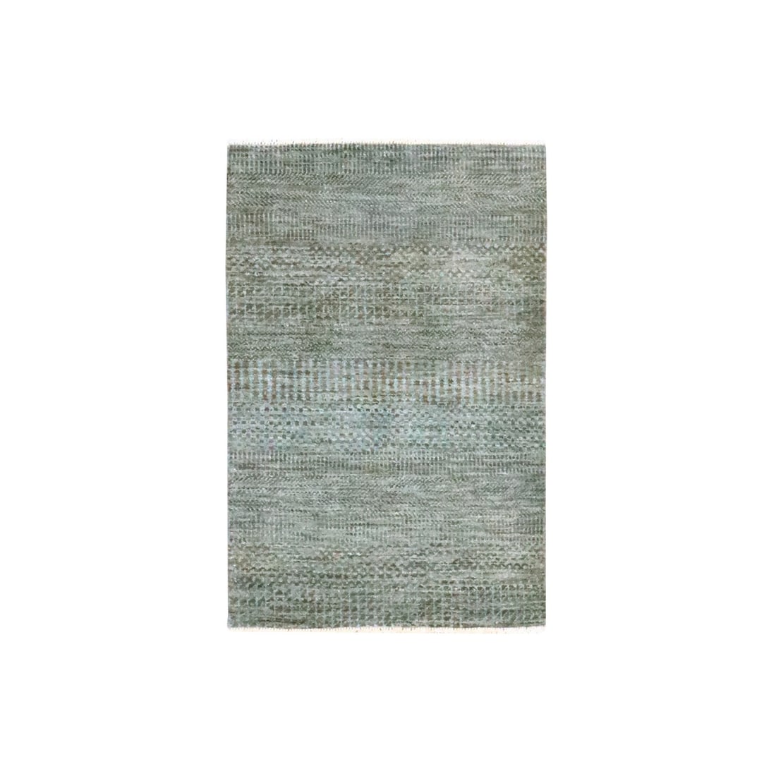 2'x3' Cedar Brown Hand Knotted Modern Grass Design Natural Wool Mat Rug: 2'x3' Cedar Brown Hand Knotted Modern Grass Design Natural Wool Mat Rug The 2'x3' Cedar Brown Hand Knotted Modern Grass Design Natural Wool Mat Rug boasts a unique, modern design with a natural wool p