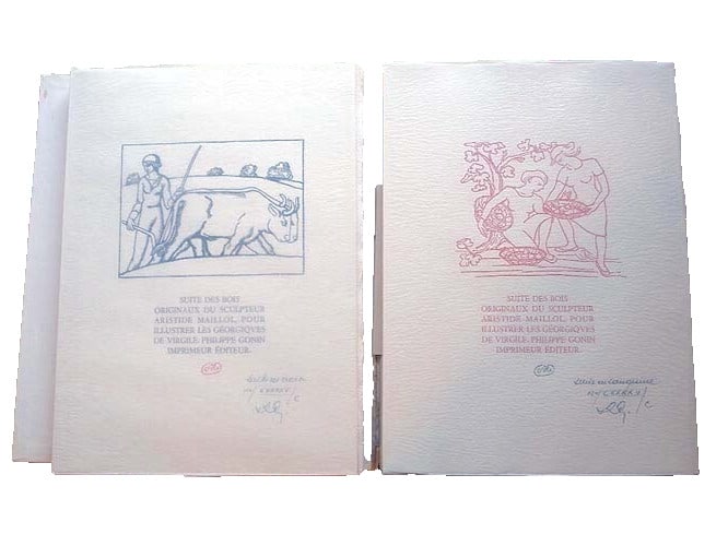 Aristide Maillol Suite des Bois Originaux Woodcuts 2 Vols 85/ 100 Virgil (1 of 10)