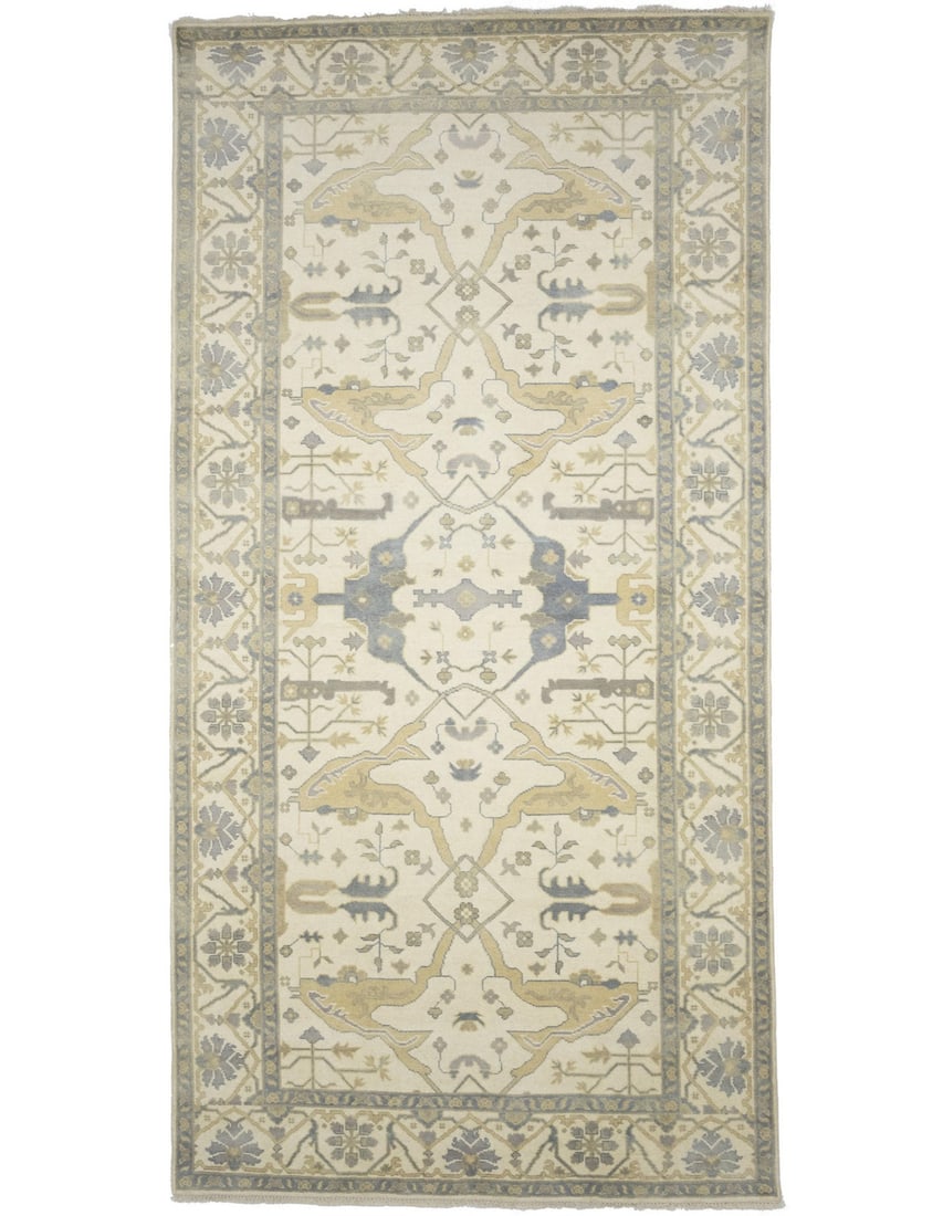 8X16 Handmade Oushak Oriental Rug Floral Design Home Hallway Decor Carpet Hand-Knotted: 8X16 Handmade Oushak Oriental Rug Floral Design Home Hallway Decor Carpet Hand-Knotted Made from 100% wool with a cotton foundation, this 8'0 x 15'10 hand-knotted Oushak Oriental Rug boasts a beautifu