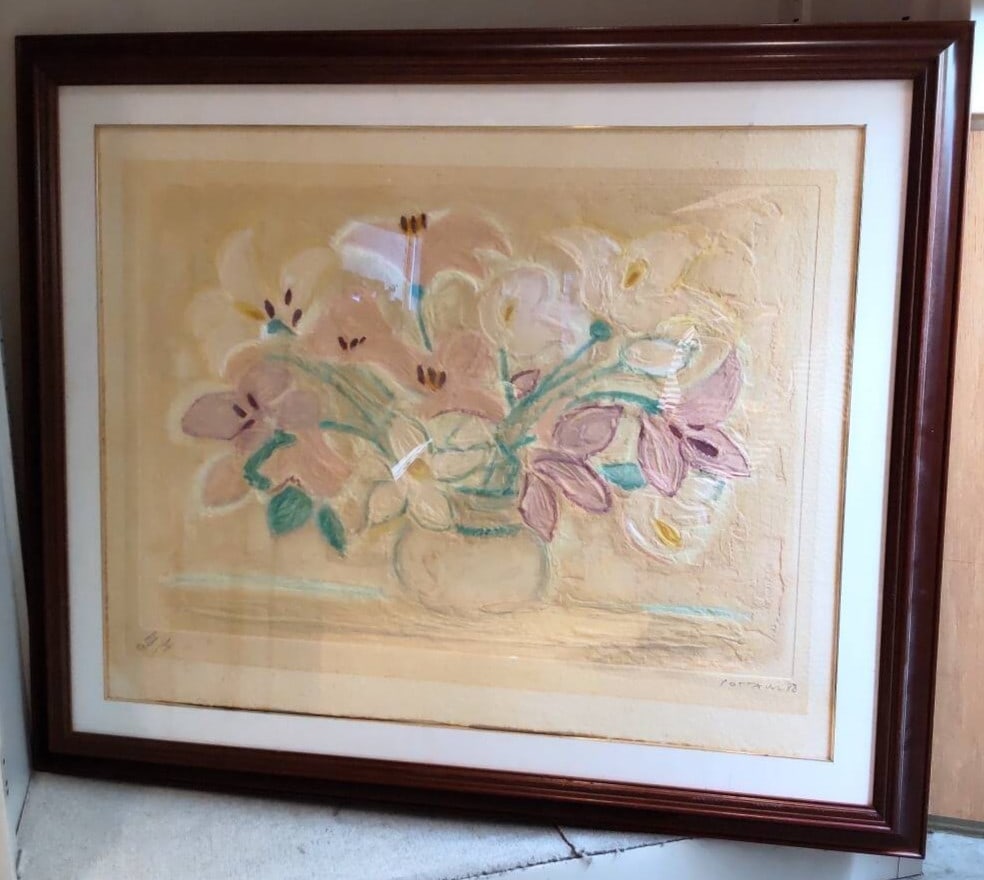 E.A. VIII Signed Flowers Lithograph Andr Cottavoz "Douceur et Harmonie (1 of 9)