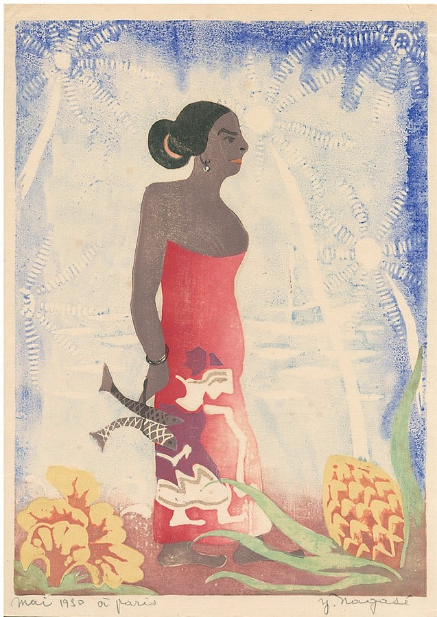 Nagase Yoshiro 1930 Woodblock Print Beauty in Malaysia Travel in the Orient: Nagase Yoshiro 1930 Woodblock Print Beauty in Malaysia Travel in the Orient Item Specifics: Artist: Nagase Yoshiro Subject: Malaysian Beauty Portrait Travel Material: Paper Style: Japanese Size: 31 x 