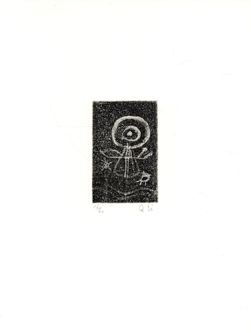 Ei Q Copperplate Print Etching Work 79 Signed Edition of 60 SCALE V Japanese Art: Ei Q Copperplate Print Etching Work 79 Signed Edition of 60 SCALE V Japanese Art Item Specifics: Artist: Ei-Q Subject: Abstract Material: Copperplate print on paper Style: Japanese Size: 9 x 5.8 cm Pr