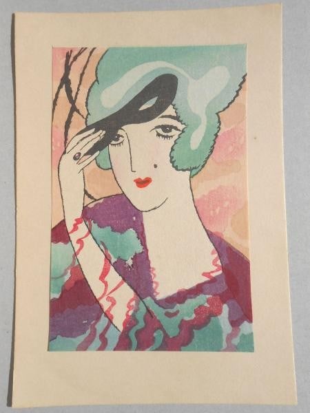 Showa 12 Kato Institute Japanese Art Print 1937 Yumeji Takehisa Woodblock: Showa 12 Kato Institute Japanese Art Print 1937 Yumeji Takehisa Woodblock Item Specifics: Artist: Takehisa Yumeji Subject: Modernist Figure / Bijin-ga Material: Washi Paper Ink Style: Japanese Product