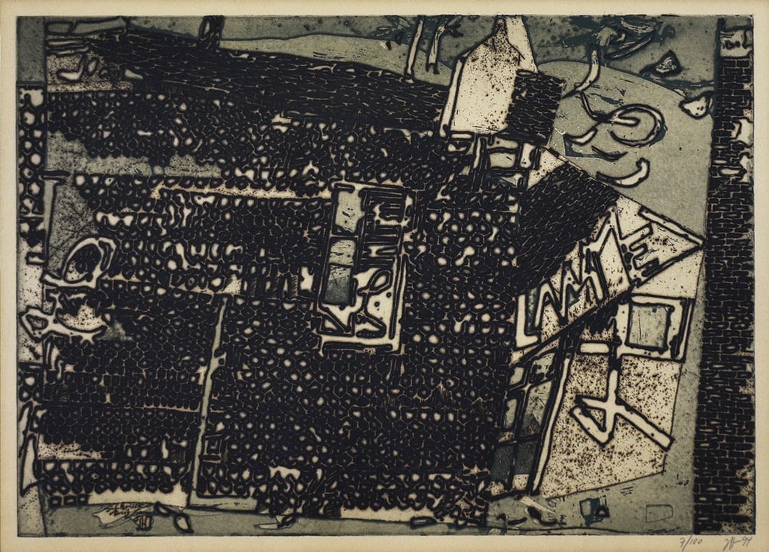 Horst Janssen Auf Reisen mit Lame 1994 Signed Copperplate Etching Print LTD 100 (1 of 9)