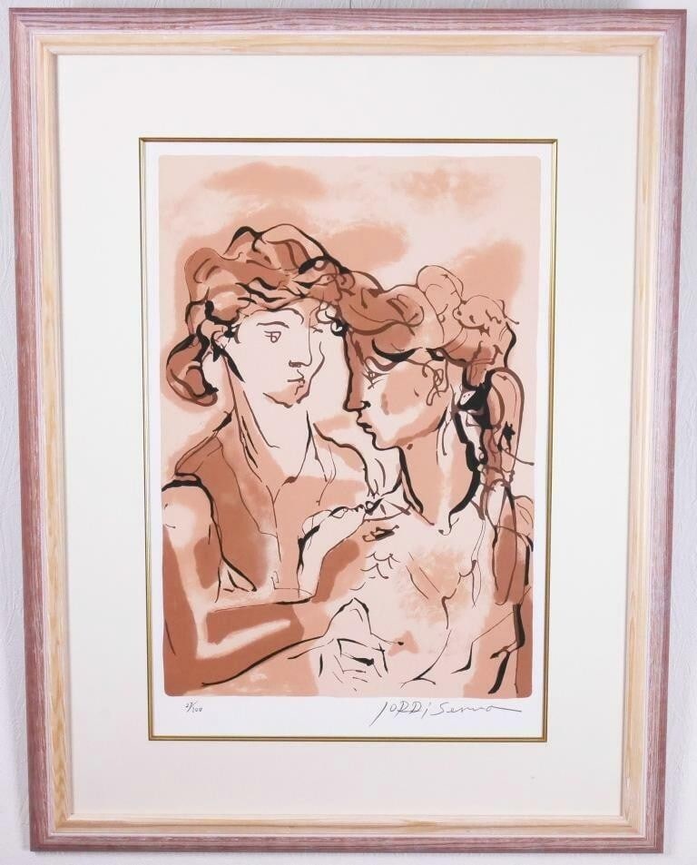 Original Lithograph Art Print Signed Numbered Framed By Jordi Serra: Original Lithograph Art Print Signed Numbered Framed By Jordi Serra Item Specifics: Unit Of Sale: Single Piece Artist: Jordi Serra Signed By: Jordi Serra Size: Large Signed: Yes Material: Paper Origin
