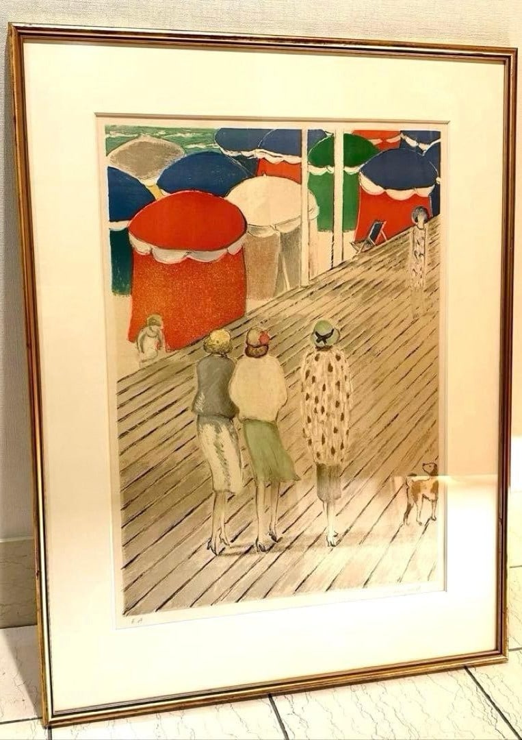 Jean-Pierre Cassigneul Signed Lithograph Three Women Beach Dog: Jean-Pierre Cassigneul Signed Lithograph Three Women Beach Dog Item Specifics: Unit Of Sale: Single Piece Artist: Jean Pierre Cassigneul Signed By: Jean Pierre Cassigneul Image Orientation: Portrait S