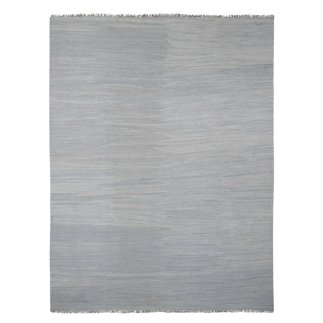 9'1"x12' Beau Blue Flat Weave Solid Design Hand Woven Hand Spun Wool Rug: 9'1"x12' Beau Blue Flat Weave Solid Design Hand Woven Hand Spun Wool Rug Solid blue hand-woven wool rug from Afghanistan, measuring 9'1" x 11'11" and featuring a rectangular field design. Hand-spun wo