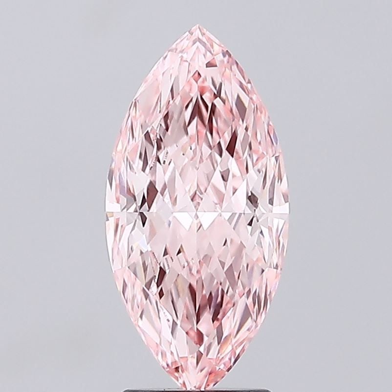 IGI Marquise 3.13ct Fancy Vivid Pink VVS2 - Loose Lab Diamond: IGI Marquise 3.13ct Fancy Vivid Pink VVS2 - Loose Lab Diamond Item Specifics: Source: This Is A Real Diamond Grown In A Lab Not Mined. Carat: 3.13 Cut: - Color: Fancy Vivid Pink Clarity: VVS2 Polish: 