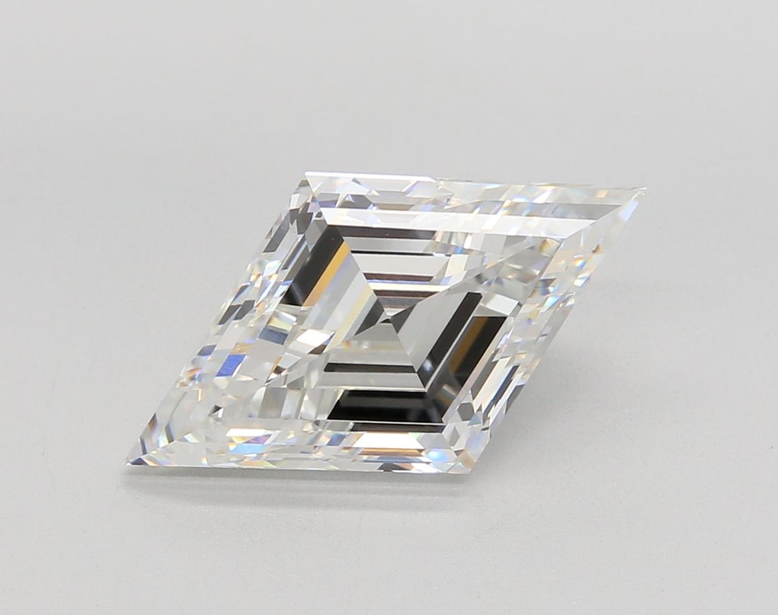 IGI Lozenge 5.0ct E VVS2 - Loose Lab Diamond: IGI Lozenge 5.0ct E VVS2 - Loose Lab Diamond Item Specifics: Source: This Is A Real Diamond Grown In A Lab Not Mined. Carat: 5.0 Cut: - Color: E Clarity: VVS2 Polish: EX Symmetry: EX Measurements: 17.