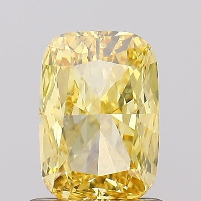 IGI Cushion Modified 1.01ct Fancy Vivid Yellow VVS2 - Loose Lab Diamond: IGI Cushion Modified 1.01ct Fancy Vivid Yellow VVS2 - Loose Lab Diamond Item Specifics: Source: This Is A Real Diamond Grown In A Lab Not Mined. Carat: 1.01 Cut: - Color: Fancy Vivid Yellow Clarity: V