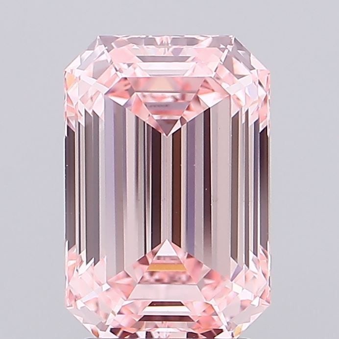 IGI Emerald 3.03ct Fancy Vivid Pink VVS2 - Loose Lab Diamond: IGI Emerald 3.03ct Fancy Vivid Pink VVS2 - Loose Lab Diamond Item Specifics: Source: This Is A Real Diamond Grown In A Lab Not Mined. Carat: 3.03 Cut: - Color: Fancy Vivid Pink Clarity: VVS2 Polish: E