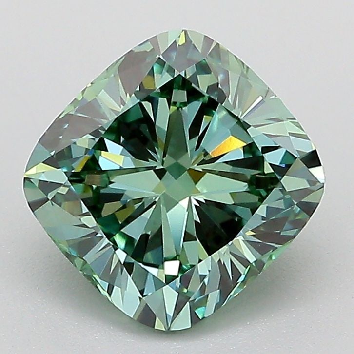 IGI Cushion Modified 2.01ct Fancy Vivid Green VVS2 - Loose Lab Diamond: IGI Cushion Modified 2.01ct Fancy Vivid Green VVS2 - Loose Lab Diamond Item Specifics: Source: This Is A Real Diamond Grown In A Lab Not Mined. Carat: 2.01 Cut: - Color: Fancy Vivid Green Clarity: VVS