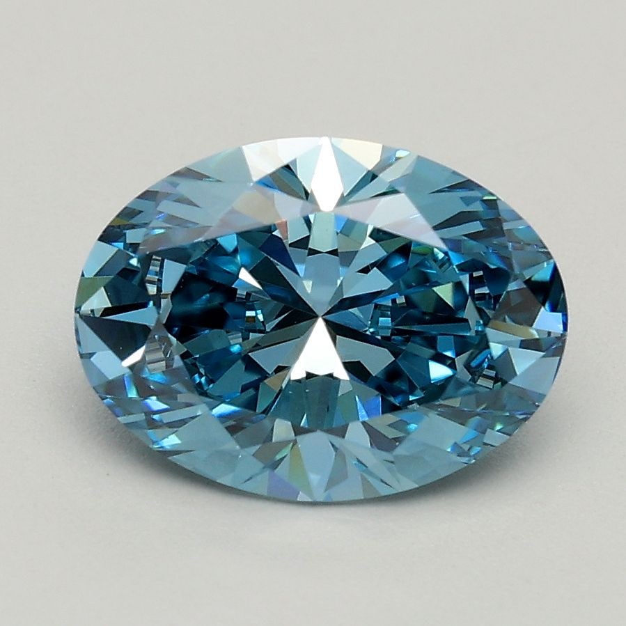 IGI Oval 1.37ct Fancy Vivid Blue VVS2 - Loose Lab Diamond: IGI Oval 1.37ct Fancy Vivid Blue VVS2 - Loose Lab Diamond Item Specifics: Source: This Is A Real Diamond Grown In A Lab Not Mined. Carat: 1.37 Cut: - Color: Fancy Vivid Blue Clarity: VVS2 Polish: EX
